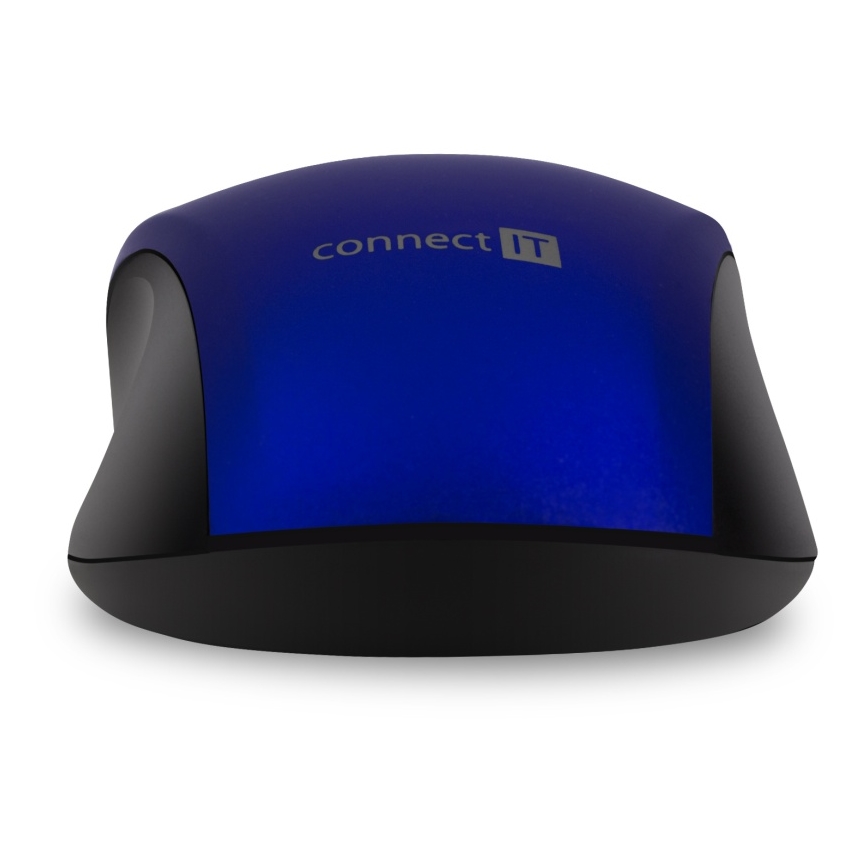 CONNECT IT CMO-2230-BL - Bezdrátová tichá myš MUTE 1200 DPI 1xAA černá/modrá