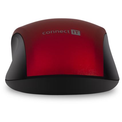 CONNECT IT CMO-2230-RD - Bezdrátová tichá myš MUTE 1200 DPI 1xAA černá/červená