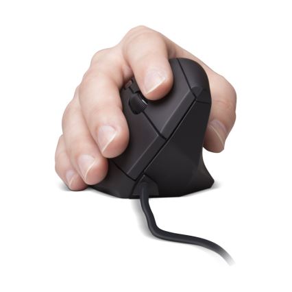 CONNECT IT CMO-2500-BK - Ergonomická drátová myš Verti Wire 1000/1600 DPI černá