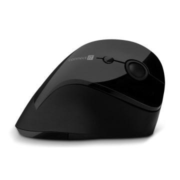 CONNECT IT CMO-2700-BK - Ergonomická bezdrátová myš 800/1200/1600 DPI 1xAA černá