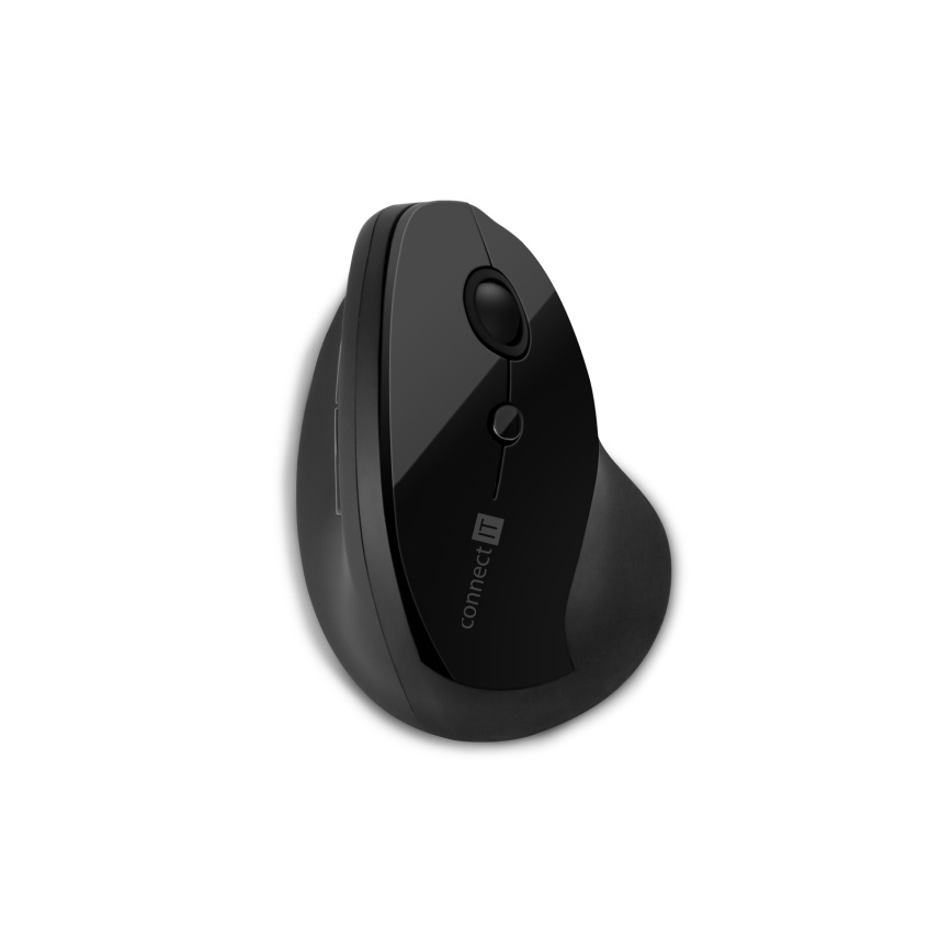 CONNECT IT CMO-2700-BK - Ergonomická bezdrátová myš 800/1200/1600 DPI 1xAA černá