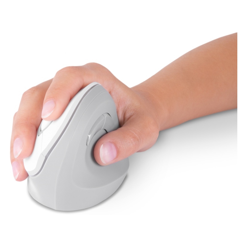 CONNECT IT CMO-2700-WH - Ergonomická bezdrátová myš 800/1200/1600 DPI 1xAA bílá