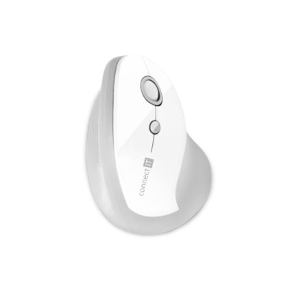 CONNECT IT CMO-2700-WH - Ergonomická bezdrátová myš 800/1200/1600 DPI 1xAA bílá
