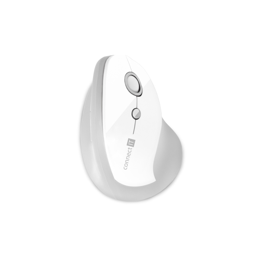 CONNECT IT CMO-2700-WH - Ergonomická bezdrátová myš 800/1200/1600 DPI 1xAA bílá