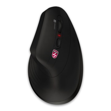 CONNECT IT CMO-2880-BK - Ergonomická bezdrátová myš Verti TriMode 1000/1600/2400 DPI 2xAAA černá
