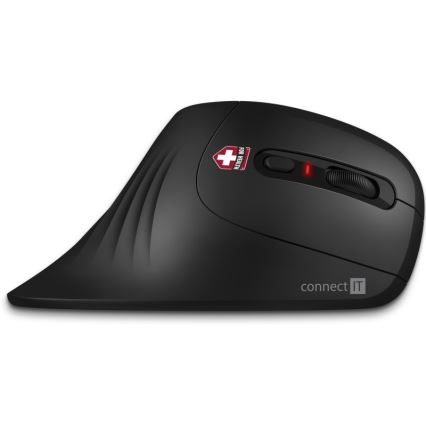 CONNECT IT CMO-2900-BK - Ergonomická bezdrátová myš 800/1200/1600 DPI 1xAA černá