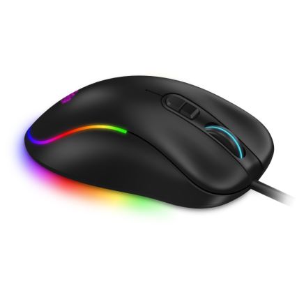 CONNECT IT CMO-3589-BK - LED RGB Drátová herní myš 200-7200 DPI černá