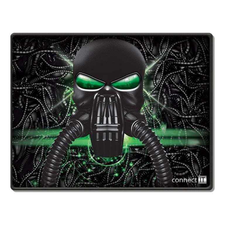 CONNECT IT CMP-1100-SM - Podložka pod myš 32x24,5 cm černá/zelená