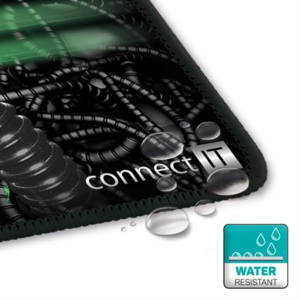 CONNECT IT CMP-1100-SM - Podložka pod myš 32x24,5 cm černá/zelená