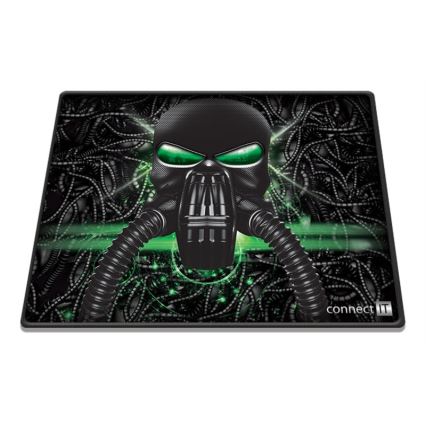 CONNECT IT CMP-1100-SM - Podložka pod myš 32x24,5 cm černá/zelená