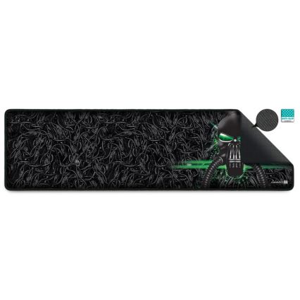 CONNECT IT CMP-1110-LG - Podložka pod klávesnici a myš 88,6x24,5 cm černá/zelená