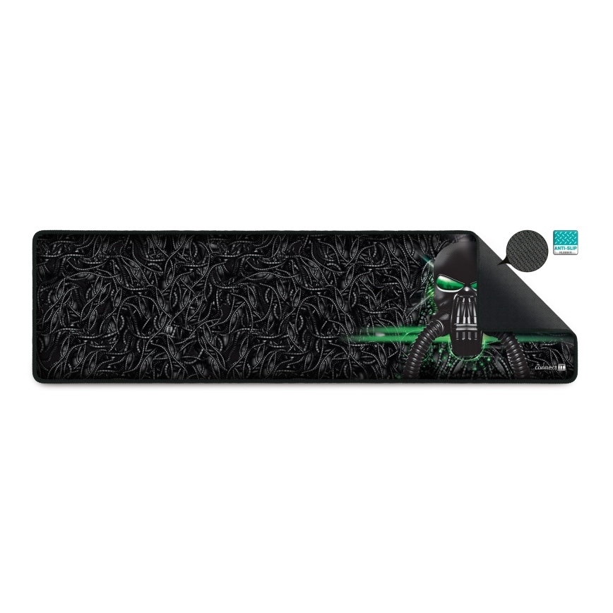 CONNECT IT CMP-1110-LG - Podložka pod klávesnici a myš 88,6x24,5 cm černá/zelená