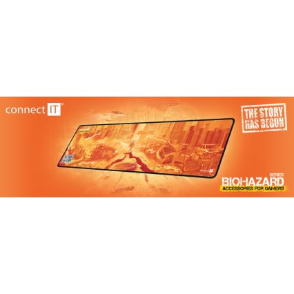 CONNECT IT CMP-1140-LG - Podložka pod klávesnici a myš 88,6x24,5 cm oranžová