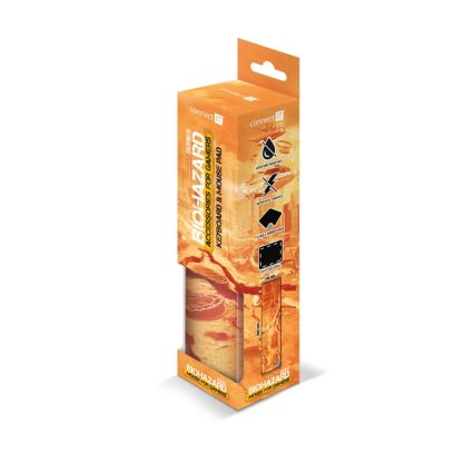 CONNECT IT CMP-1140-LG - Podložka pod klávesnici a myš 88,6x24,5 cm oranžová