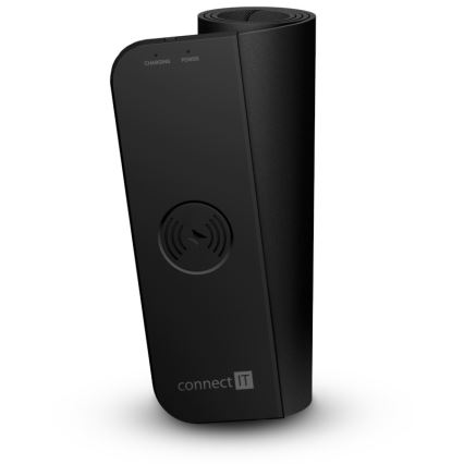 CONNECT IT CMP-2500-LG - Podložka pod klávesnici a myš s Qi bezdrátovým nabíjením 80x30 cm černá