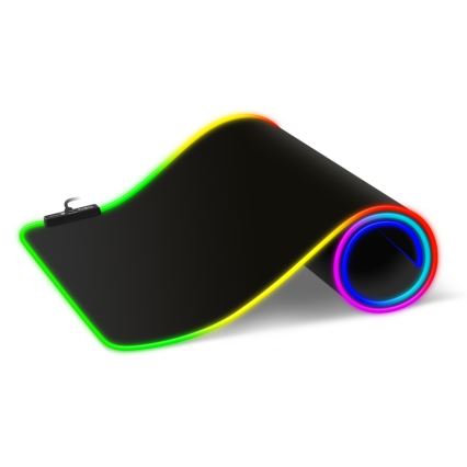 CONNECT IT CMP-3100-LG - LED RGB Herní podložka pod klávesnici a myš 80x30 cm černá