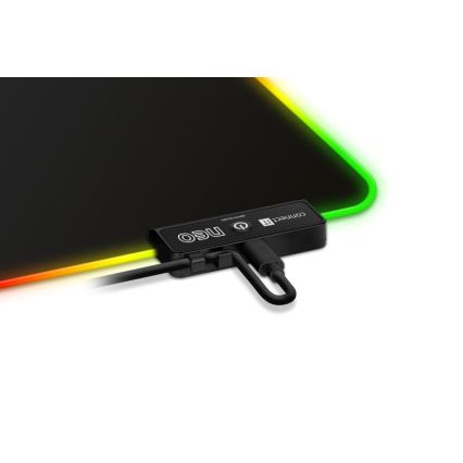 CONNECT IT CMP-3100-LG - LED RGB Herní podložka pod klávesnici a myš 80x30 cm černá