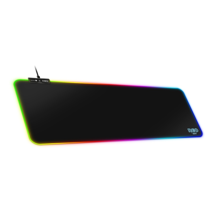 CONNECT IT CMP-3100-LG - LED RGB Herní podložka pod klávesnici a myš 80x30 cm černá