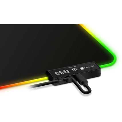 CONNECT IT CMP-3100-SM - LED RGB Herní podložka pod myš 32x24,5 cm černá