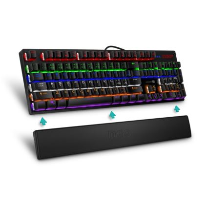 CONNECT IT CMP-3590-LG - Ergonomická podložka ke klávesnici černá