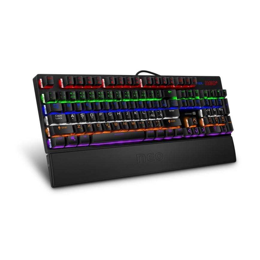 CONNECT IT CMP-3590-LG - Ergonomická podložka ke klávesnici černá