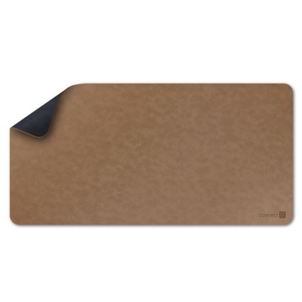 CONNECT IT CMP-4040-LG - Oboustranná podložka pod klávesnici a myš 90x40 cm modrá/hnědá