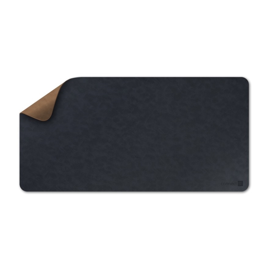 CONNECT IT CMP-4040-LG - Oboustranná podložka pod klávesnici a myš 90x40 cm modrá/hnědá