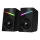 CONNECT IT CSP-1100-BK - SADA 2x LED RGB Herní reproduktor 6W/5V černá