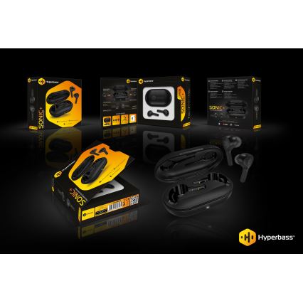 CONNECT IT HEP-5300-BK - Bezdrátová sluchátka s mikrofonem 300 mAh černá