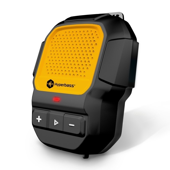 CONNECT IT HSP-1010-BK - Bezdrátový reproduktor s mikrofonem ClipBEAT 2W/5V 560 mAh IPX7 černá/žlutá