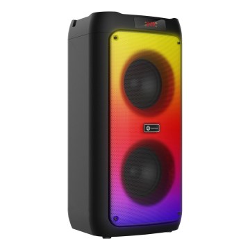 CONNECT IT HSP-3050-BK - LED Bezdrátový reproduktor s mikrofonem 60W/5V 4500 mAh černá+ dálkové ovládání