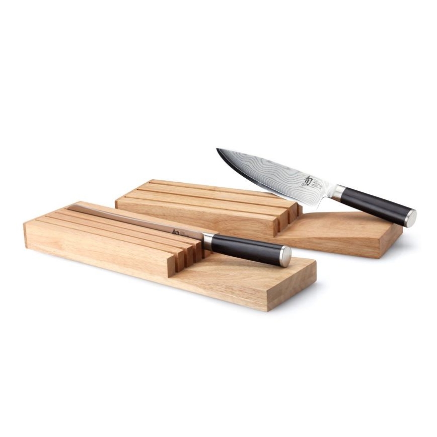 Continenta C30518 - Organizér na nože 39x11x3,5 cm gumovník