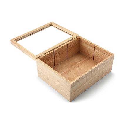 Continenta C3290 - Box na čajové sáčky 23x17,5 cm gumovník