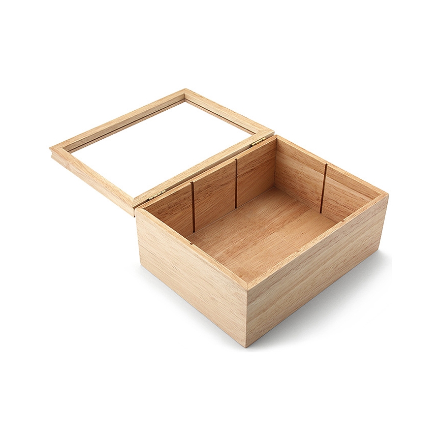 Continenta C3290 - Box na čajové sáčky 23x17,5 cm gumovník