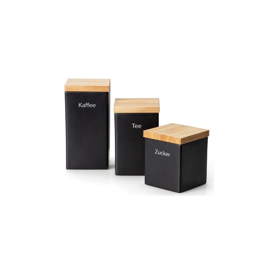 Continenta C3714 - Keramická dóza na potraviny s víkem 10x10x20,5 cm