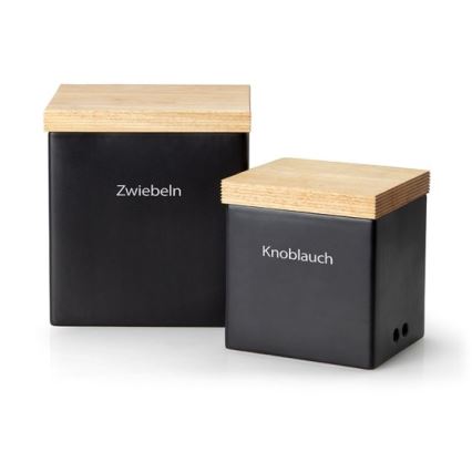 Continenta C3722 - Keramická dóza na potraviny s víkem 18x15,5x20,5 cm gumovník