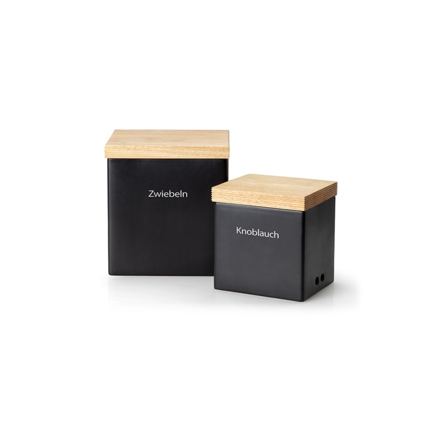Continenta C3722 - Keramická dóza na potraviny s víkem 18x15,5x20,5 cm gumovník