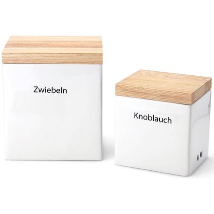 Continenta C3921 - Keramická dóza na potraviny s víkem 14x12x15,5 cm gumovník