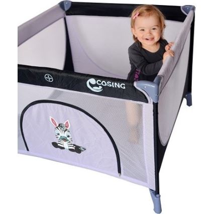COSING - Dětská ohrádka EMA Zebra Grey
