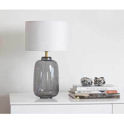 Cottex - Stolní lampa BLAKE 1xE27/8W/230V šedá