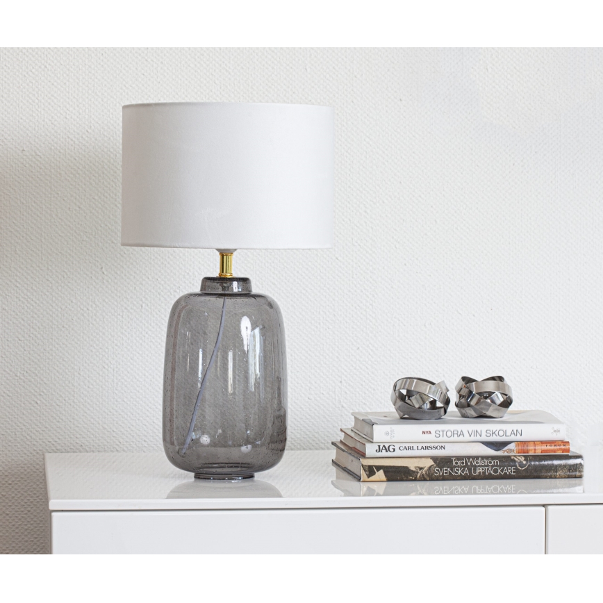 Cottex - Stolní lampa BLAKE 1xE27/8W/230V šedá