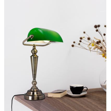 Cottex - Stolní lampa THE BANKER 1xE27/60W/230V