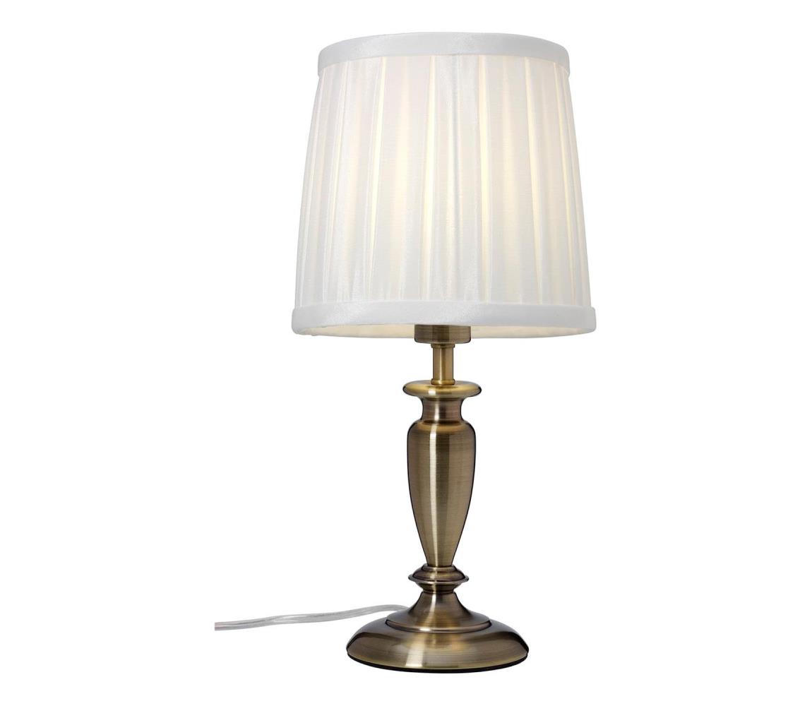Cottex B1099A - Stolní lampa INEB 1xE14/40W/230V bronzová B1099A Bílá,Bronzová