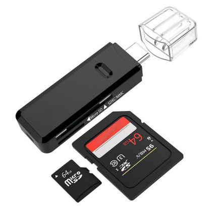 Čtečka karet MicroSD SDXC MMC s konektorem USB-C