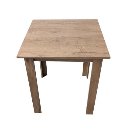 Čtvercový jídelní stůl LEVI 68x68 cm dub