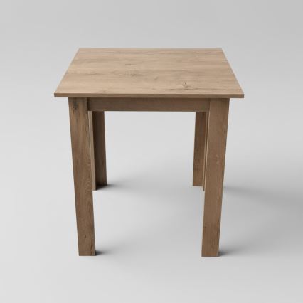 Čtvercový jídelní stůl LEVI 68x68 cm dub