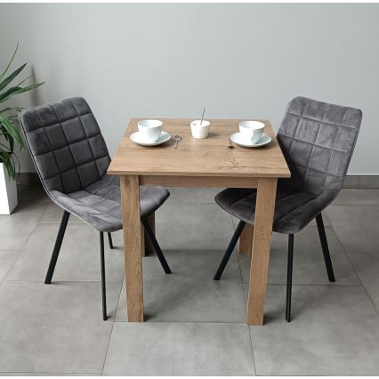 Čtvercový jídelní stůl LEVI 68x68 cm dub sonoma