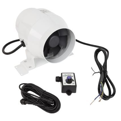 Dalap 24MF100 - Potrubní ventilátor s úsporným motorem a regulátorem otáček MF 100 EC 18W/230V