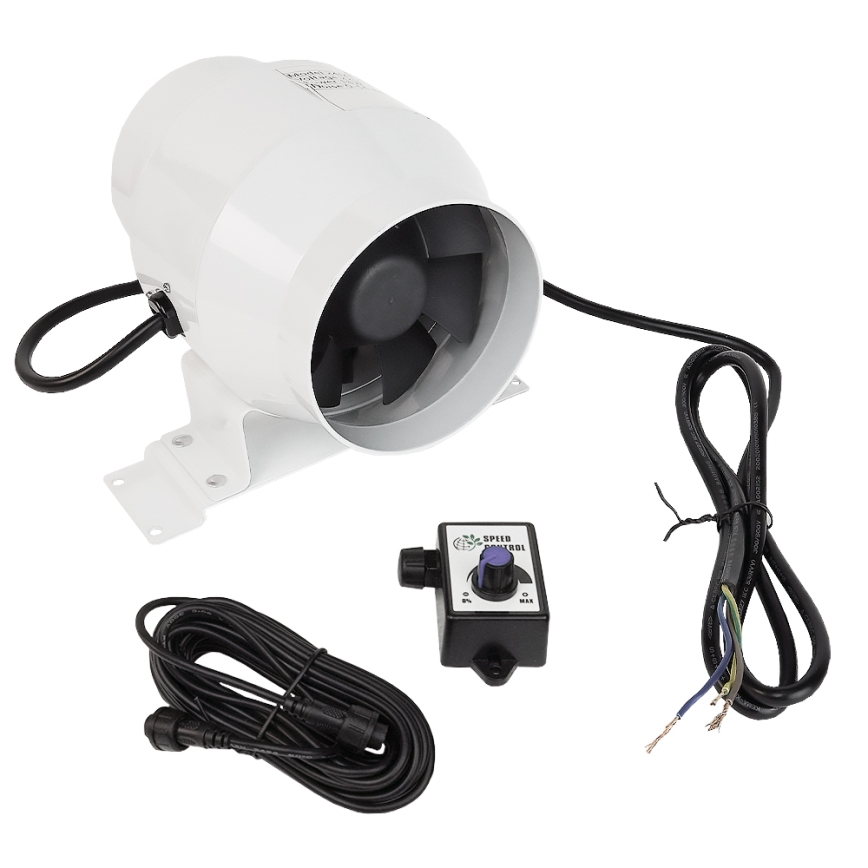 Dalap 24MF100 - Potrubní ventilátor s úsporným motorem a regulátorem otáček MF 100 EC 18W/230V