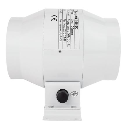Dalap 24MF100 - Potrubní ventilátor s úsporným motorem a regulátorem otáček MF 100 EC 18W/230V